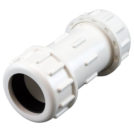 1-1/2 In. X 1-1/2 In. PVC Compression Coupling